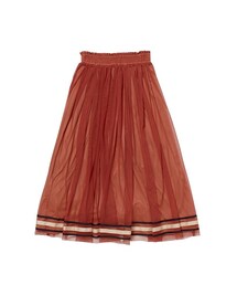 F i.n.t | 配色ライン使いチュールギャザースカート/F i.n.t Cherry(スカート)