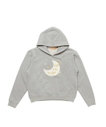 F i.n.t | ムーンパッチワーク裏毛フードプルオーバー/F i.n.t(パーカー)