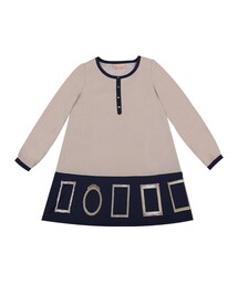 F i.n.t | 額縁プリントバイカラー長袖ワンピース/de cora F i.n.t(ワンピース)