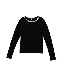 an another angelus | パールネックレス風リブニットプルオーバー/an another angelus(ニット/セーター)