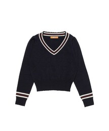 F i.n.t | ハート透かしアクリルウールチルデンセーター/F i.n.t(ニット/セーター)