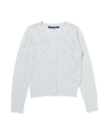 an another angelus | スノークリスタル刺繍アクリル長袖ニットカーディガン/an another angelus(カーディガン/ボレロ)