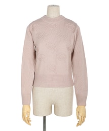 an another angelus | ローズジャガードハイネック長袖ニットプルオーバー/an another angelus(ニット/セーター)