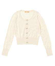 F i.n.t | リボン釦アクリルウール長袖ニットカーディガン/F i.n.t(カーディガン/ボレロ)