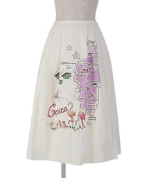 F i.n.t | コルシカ島MAPプリントスカート/F i.n.t(スカート)