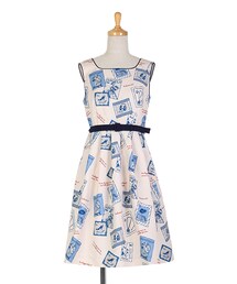 F i.n.t | ブティックポスター柄ワンピース/F i.n.t(ワンピース)