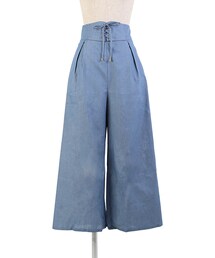 an another angelus | フロントレースアップワイドパンツ/F&A(その他パンツ)