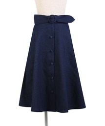 an another angelus | サッシュベルト付きデニムフレアースカート/an another angelus(デニムスカート)