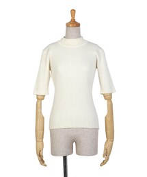 F i.n.t | バックリボンリブニット半袖プルオーバー/F&A(ニット/セーター)