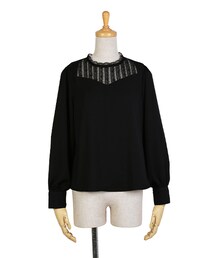 an another angelus | ヨークストライプレースブラウス/an another angelus(シャツ/ブラウス)