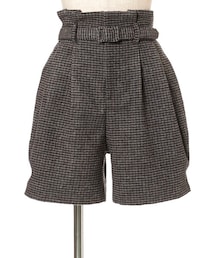 F i.n.t | ラウンドシルエットチェック柄ショートパンツ/F i.n.t(その他パンツ)