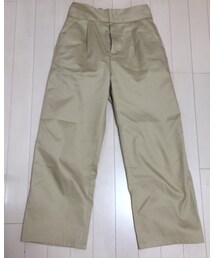 GU | チノクロップドワイドパンツ(チノパンツ)