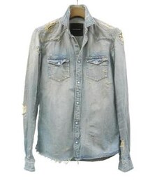 S’exprimer | ダメージデニムシャツ(シャツ/ブラウス)