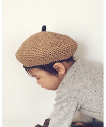 りっきーママmade | りっきーママmade・麦わらベレー帽(ハンチング/ベレー帽)