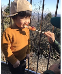 お団子美味しい | 1/3 初詣登山 途中休憩でお団子(その他)