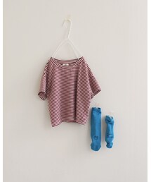 monmimi | hosoi border(Tシャツ/カットソー)