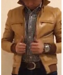 BOYCOTT | レザーブルゾン(ブルゾン)