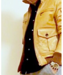 EDIFICE | 紺コーデュロイシャツ(シャツ/ブラウス)