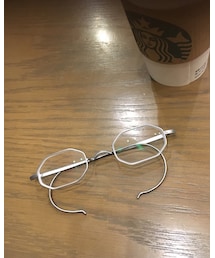 JINS | JINSのアンティーク風眼鏡。フレームの八角形が個性的＆下向いても落ちないデザインと軽さが魅力。(メガネ)