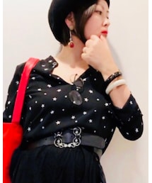 FOREVER 21 | (古着)星プリントブラウス(シャツ/ブラウス)