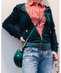 JUICY COUTURE | (古着)クラシカルなベロアパーカー(パーカー)