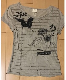 DIESEL | (古着)スカルと蝶(Tシャツ/カットソー)