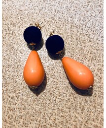 MODA300＋ | ネイビー×ピンク(ピアス（両耳用）)