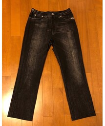 LEONARD | (古着)レオナールスポーツ/デニム風フェイクプリント ストレッチパンツ(その他パンツ)