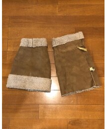 母の愛❤ | 自分のコートからリメイクしたムートンマント🐶(ペットウェア)