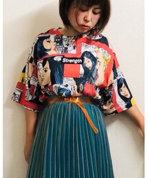 Avail | アメコミ柄/transfertex社プリント/総柄Tシャツ(Tシャツ/カットソー)