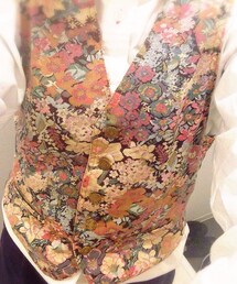 used | 花柄ヴィンテージベスト(ベスト)