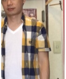 NEVER TRUST | ネバートラスト ラウンドカラーシャツ(シャツ/ブラウス)