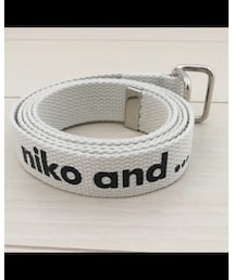 niko and… | 【niko and…】ロゴ入り テープベルト(ベルト)