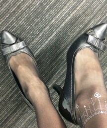 DIANA | SH/リボン黒(パンプス)