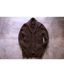 junhashimoto | SAND BLAST SHAWL CARDIGAN(ニット/セーター)