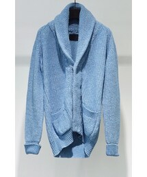 junhashimoto | INDIGO KNIT SHAWL C/D(カーディガン/ボレロ)