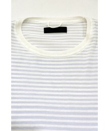 junhashimoto | GRADATION BORDER C NECK KNIT(ニット/セーター)