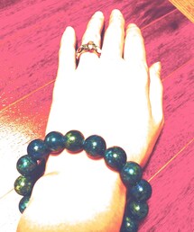 MALAIKA | ラピスラズリ原石数珠(ブレスレット)