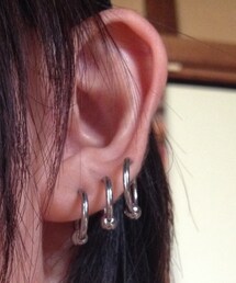 ？ | 14G シルバー ピアス(ピアス（片耳用）)