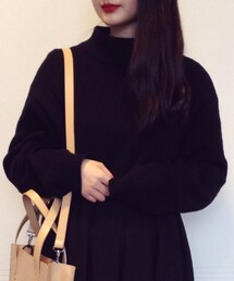 USED | USED ハイネック黒セーター(ニット/セーター)