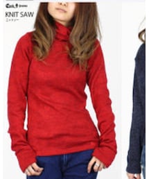 Cook jeans | タートルニットソー /ブラック(ニット/セーター)