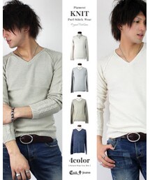 Cook jeans | ピグメント裏編みニット /オートミール(ニット/セーター)