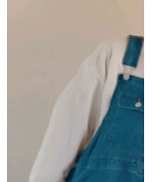 Samansa Mos2 blue | ジャンパースカート