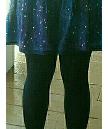 no brand | 宇宙柄キュロット(パンツ)