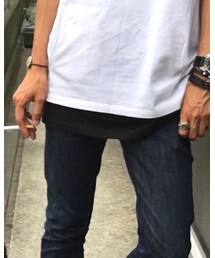 Bershka | ロング丈Tシャツ(Tシャツ/カットソー)