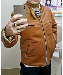 VINTAGE | シングルライダース（British cycle leather）(ライダースジャケット)