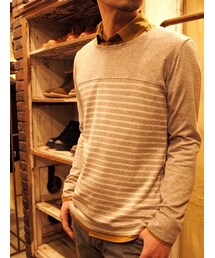 “LOUNGE LIZARD” LYOCELL/COTTON 天竺ロングTシャツ(Tシャツ/カットソー)