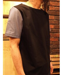 "FACTOTUM" カノコ コンビTシャツ(Tシャツ/カットソー)