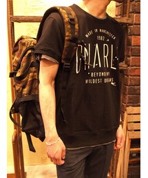 "LOUNGE LIZARD" 40/20 MINI 裏毛 S/S プルオーバー(Tシャツ/カットソー)