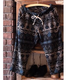 "Gypsy&Sons" パイルジャガード クロップドパンツ(その他パンツ)
